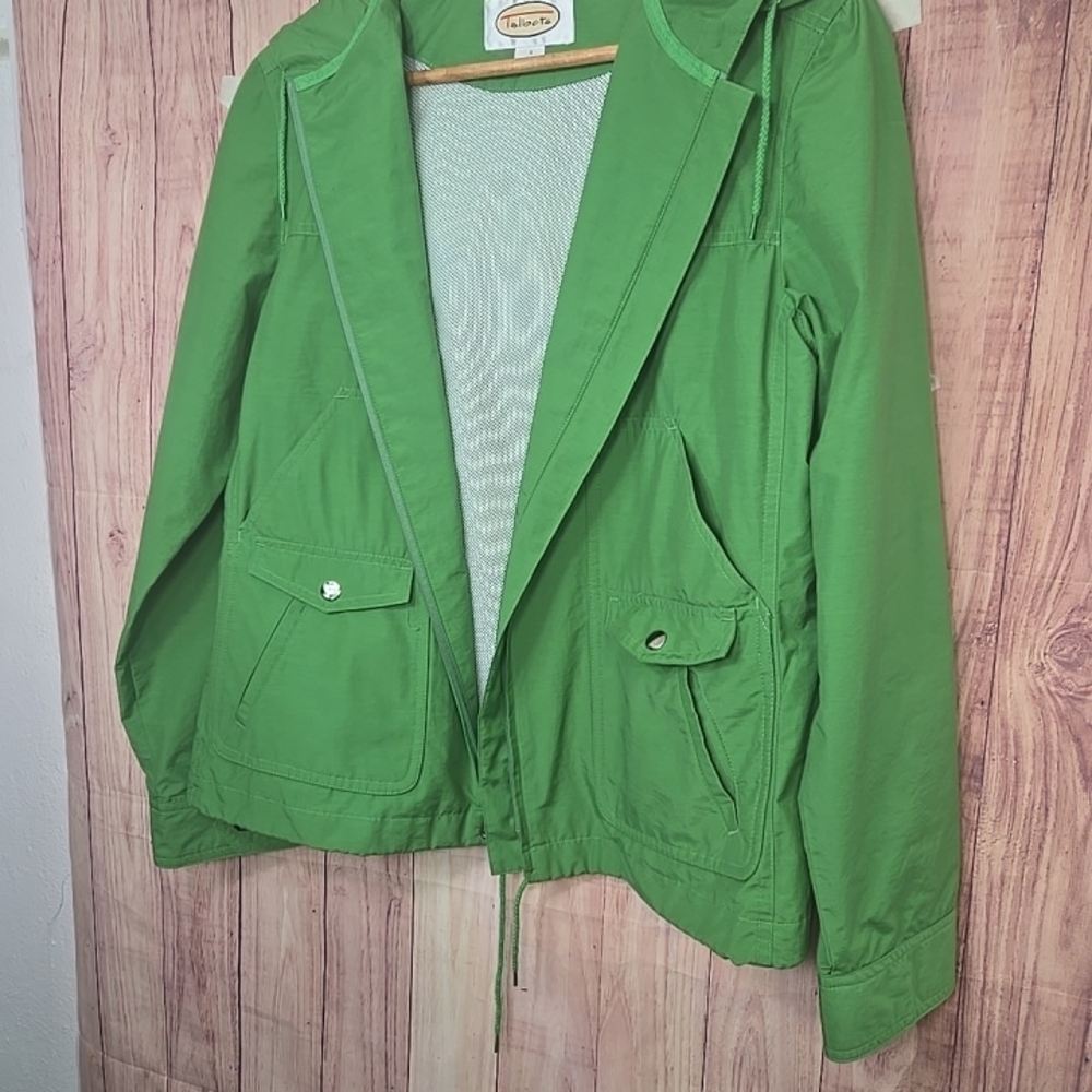 Talbots Green Lightweight Hooded Jacket